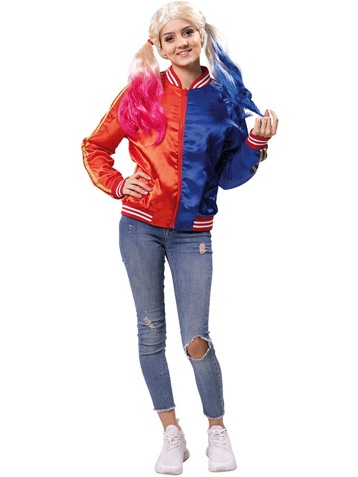 Kostümjacke "Harley Queen" in Rot/ Blau