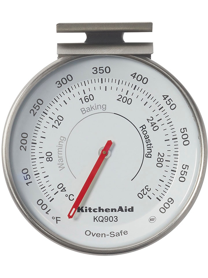 Ofenthermometer in Silber - Ø 7,5 cm