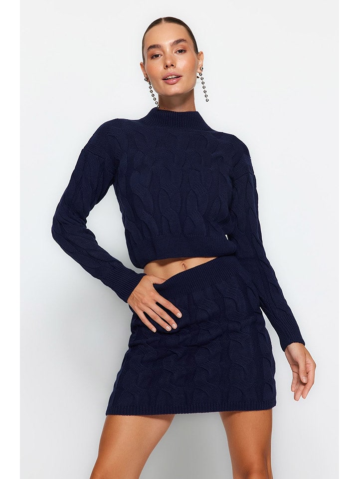 2tlg. Outfit in Dunkelblau