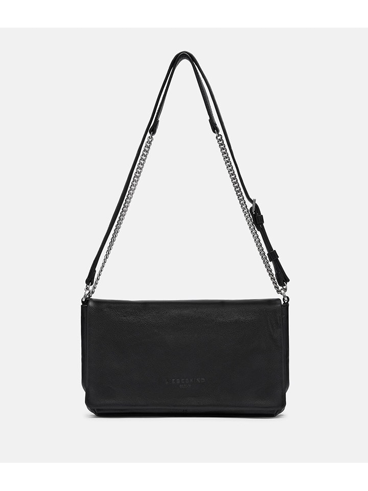 LIEBESKIND BERLIN Leren schoudertas zwart B 27 x H 18 x D 9 cm goedkoop kopen limango
