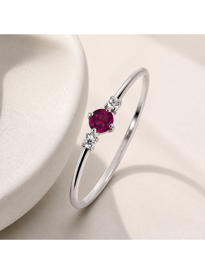 Silber-Ring mit Edelsteinen