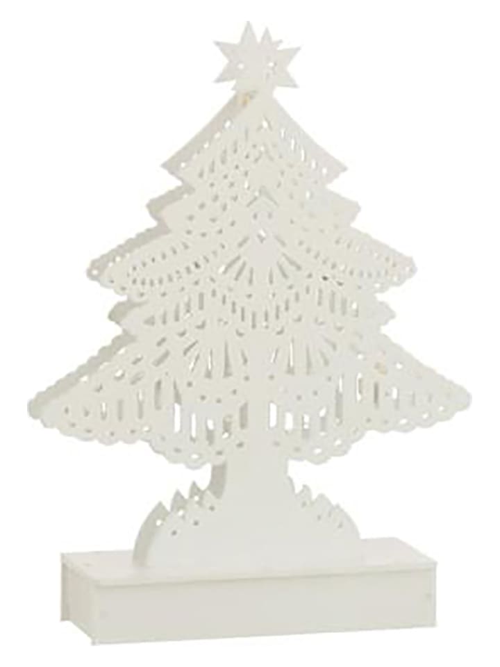 Decoratief ledfiguur wit - (B)15 x (H)23 x (D)4 cm