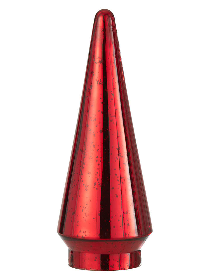 Figurka dekoracyjna LED w kolorze czerwonym - 12 x 32 x 12 cm