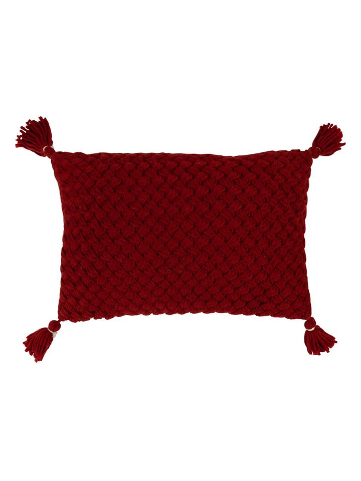 Kissen in Bordeaux - (L)58 x (B)39 cm
