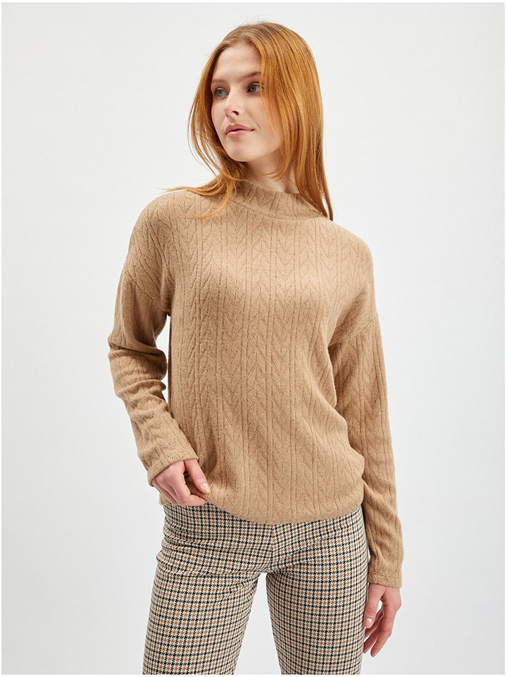 Pullover in Hellbraun