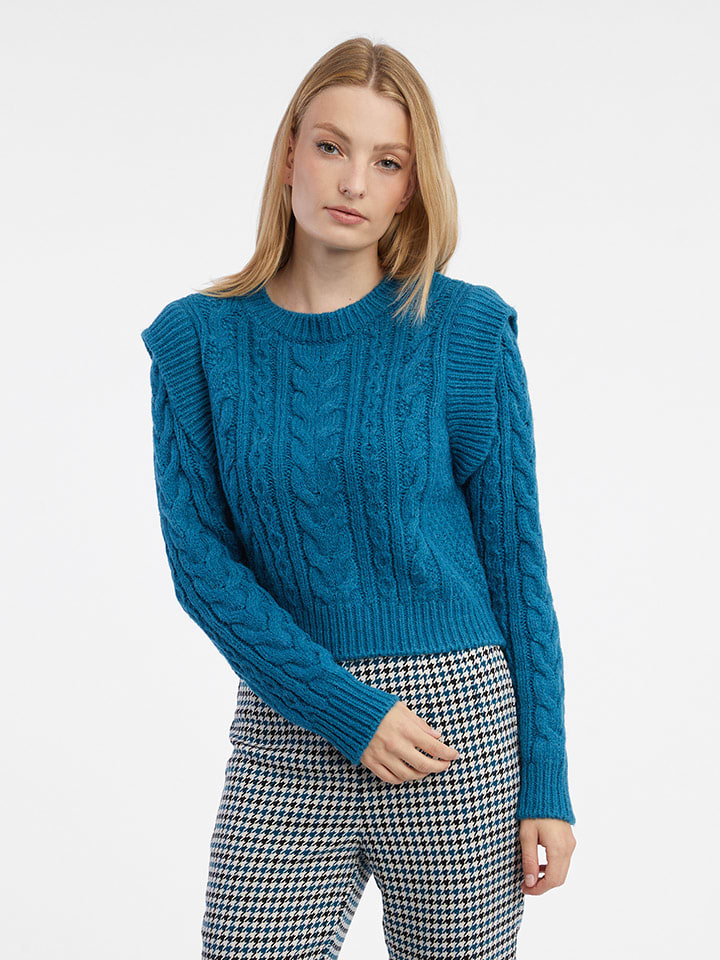Sweter w kolorze niebieskim