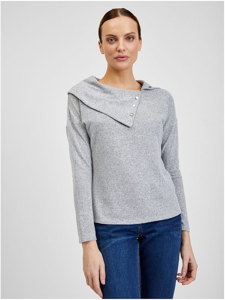 Sweter w kolorze szarym