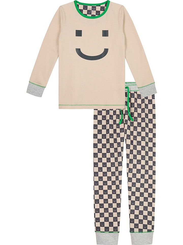 Claesens Pyjama beige antraciet goedkoop kopen limango