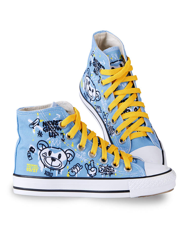 Sneakersy "Cool Bear" w kolorze niebieskim