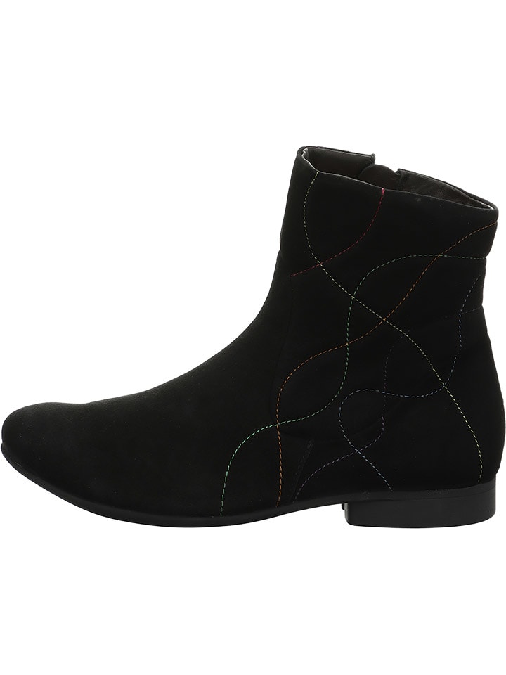 Leder-Boots in Schwarz