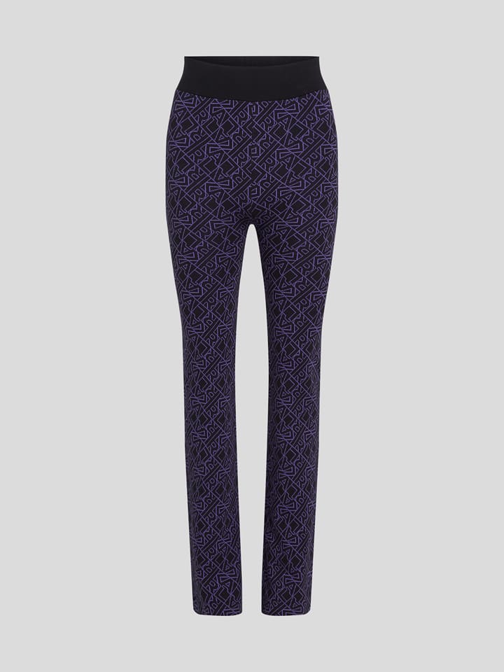 Leggings in Schwarz/ Lila