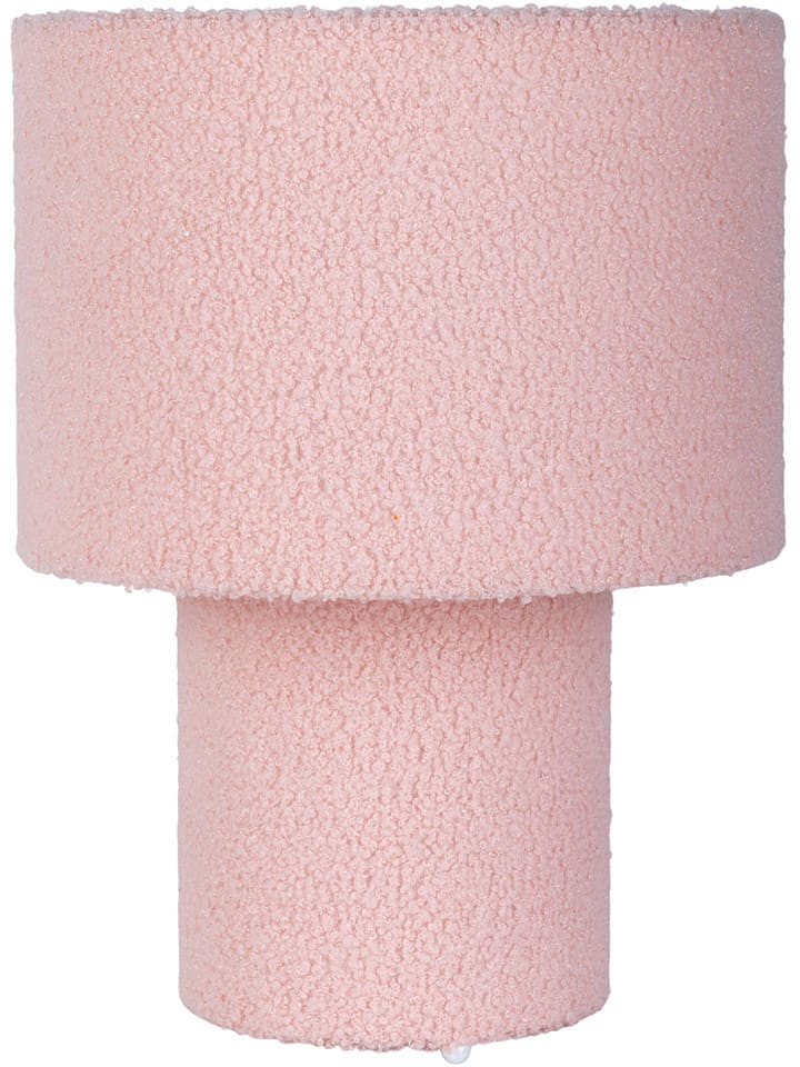 Tischleuchte "Fluffy" in Rosa - (H)31 x Ø 23