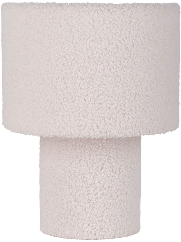 Lampa stołowa "Fluffy" w kolorze białym - wys. 31 x Ø 23 cm
