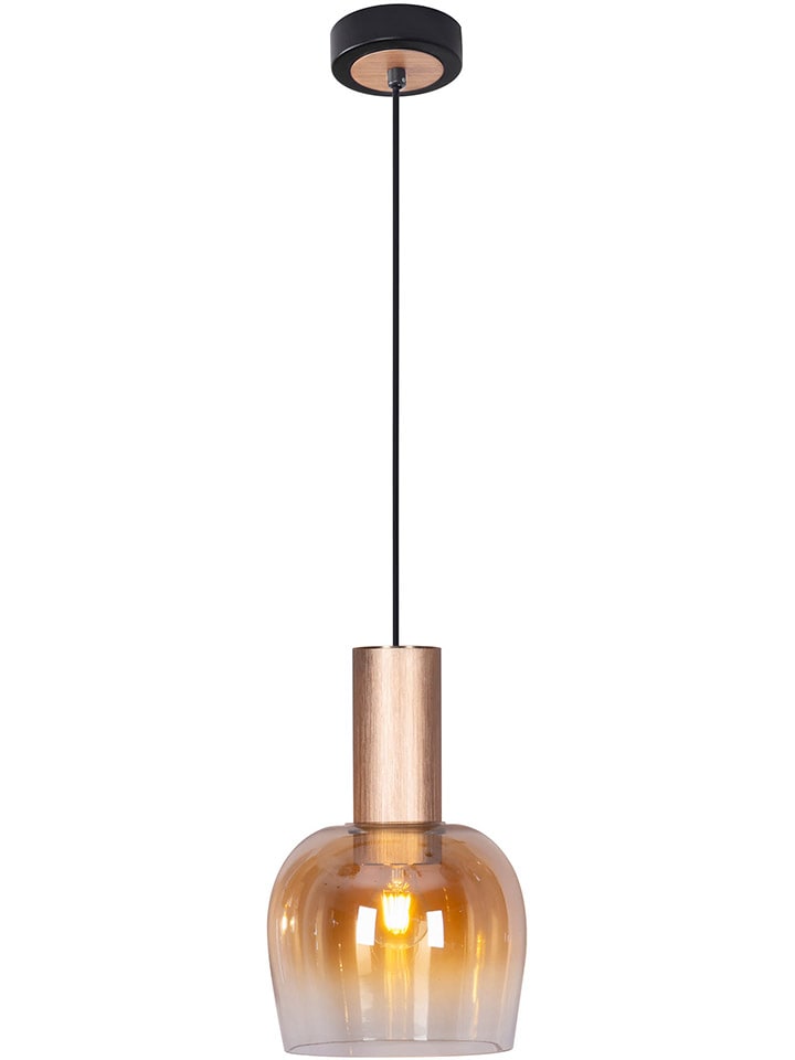 Hängeleuchte "Funda" in Orange - (H)150 x Ø 23,5 cm