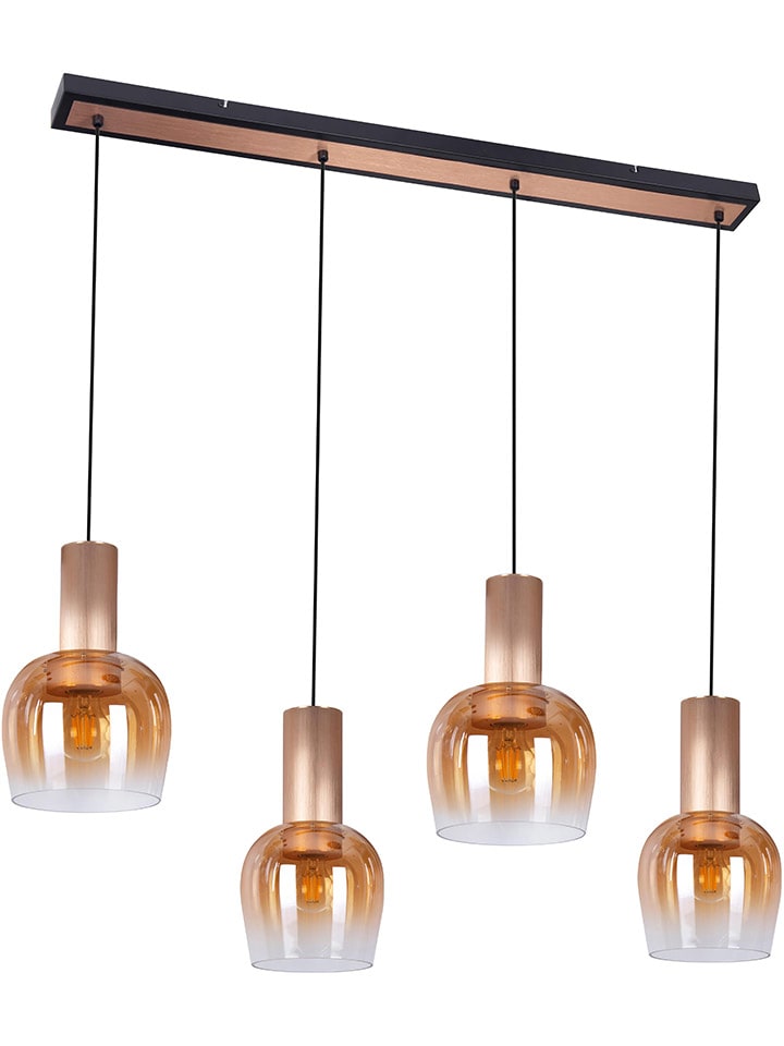 Hängeleuchte "Funda" in Orange - (B)111 x (H)150 cm