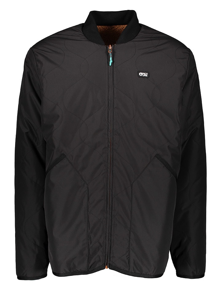 Wende-Funktionsjacke "Hikast" in Schwarz/ Hellbraun