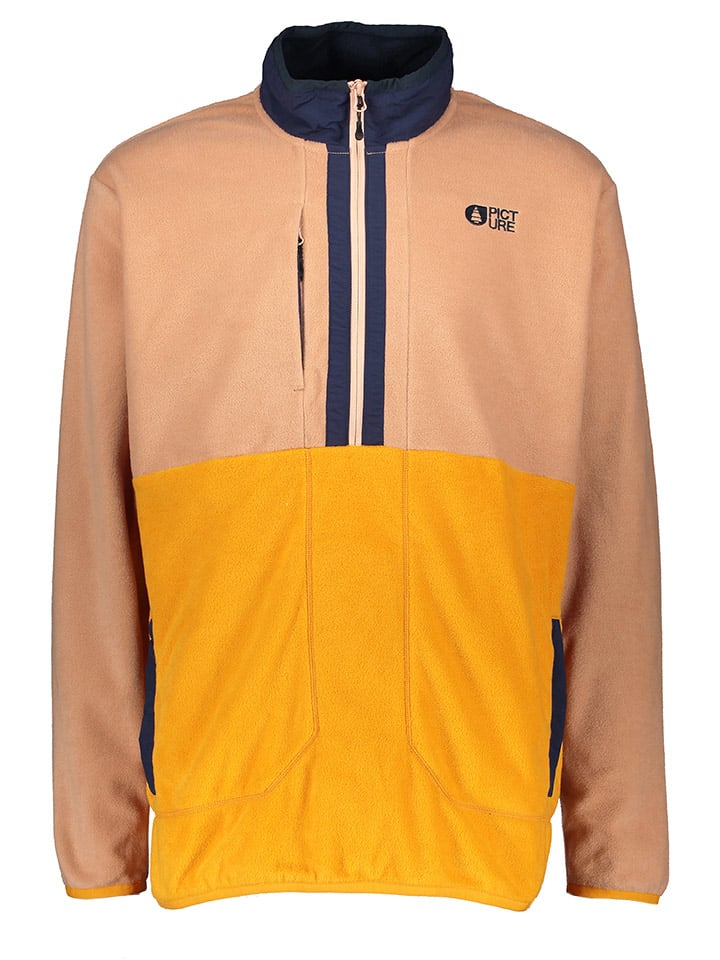 Bluza polarowa "Mathew" w kolorze jasnobrązowo-żółtym