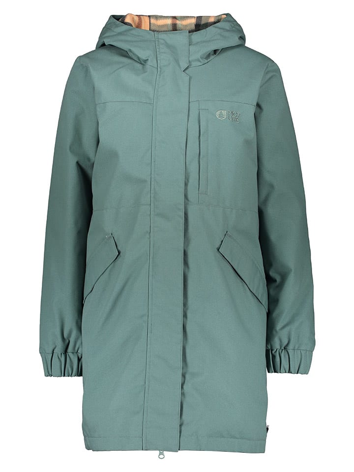 Parka "Dyrby" w kolorze turkusowym