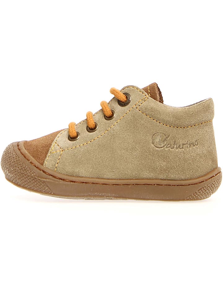 Leder-Lauflernschuhe "Cocoon" in Beige