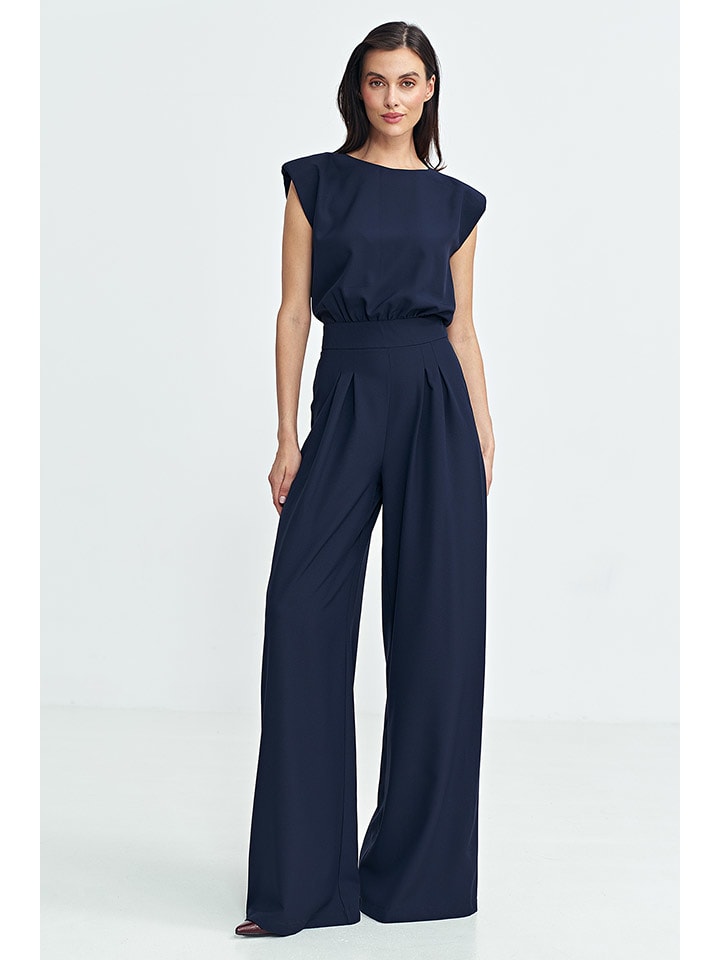 Jumpsuit donkerblauw