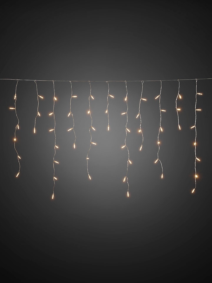 LED-Lichtervorhang ''Eisregen'' in Warmweiß