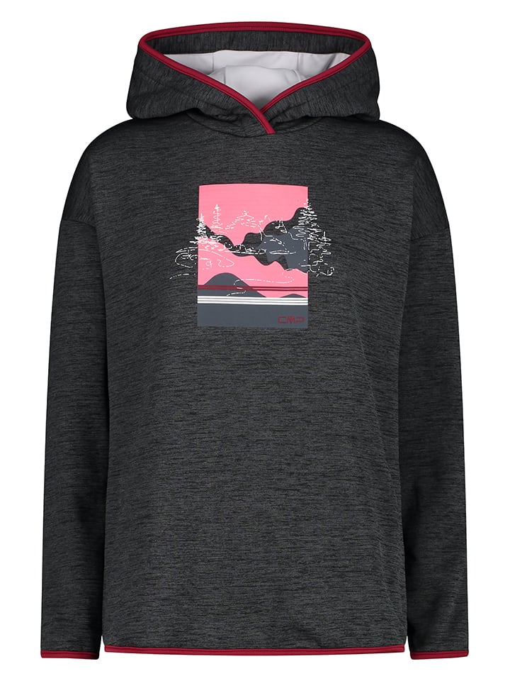 Fleece trui antraciet