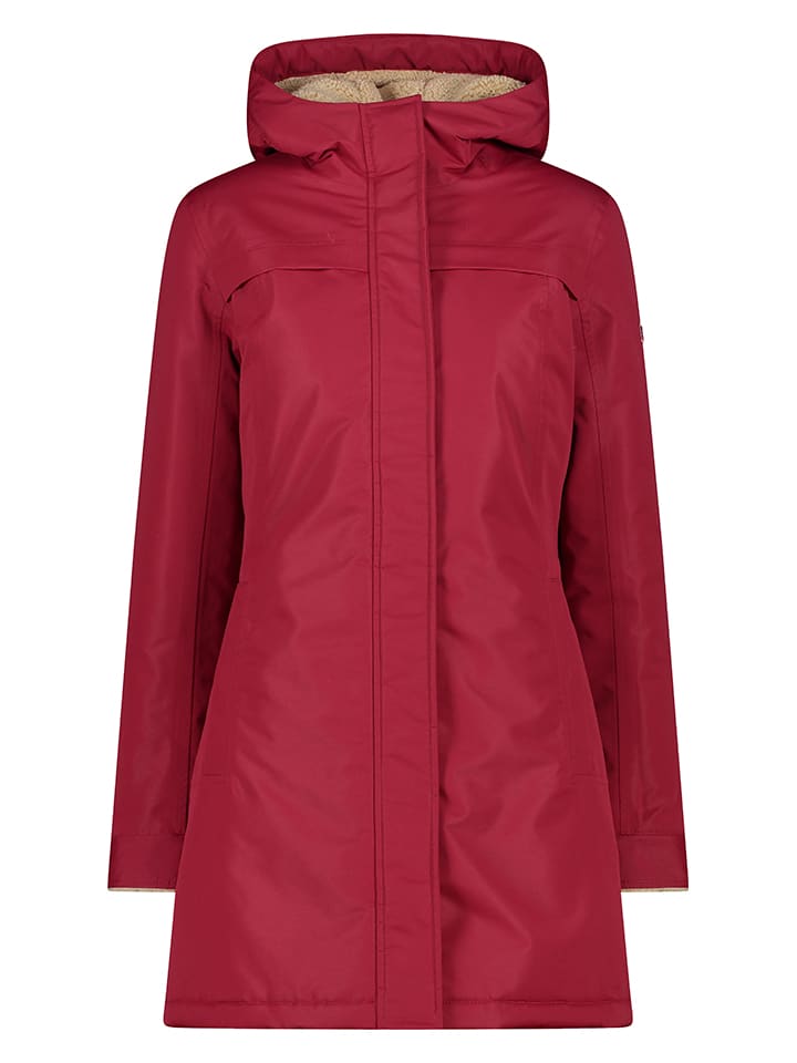 Parka w kolorze czerwonym