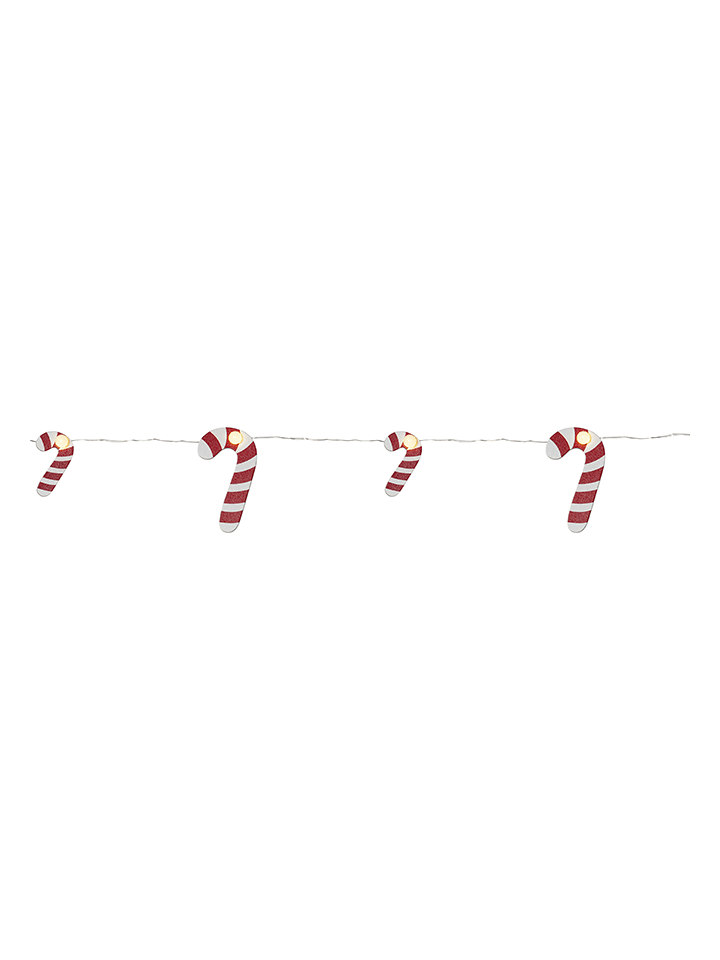 Ledlichtketting "Candycane" rood/wit - (L)135 cm