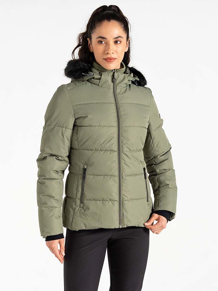 Kurtka narciarska "Glamorize V" w kolorze khaki