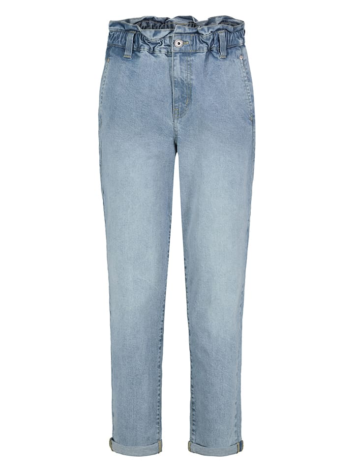 Dżinsy - Tapered fit - w kolorze błękitnym
