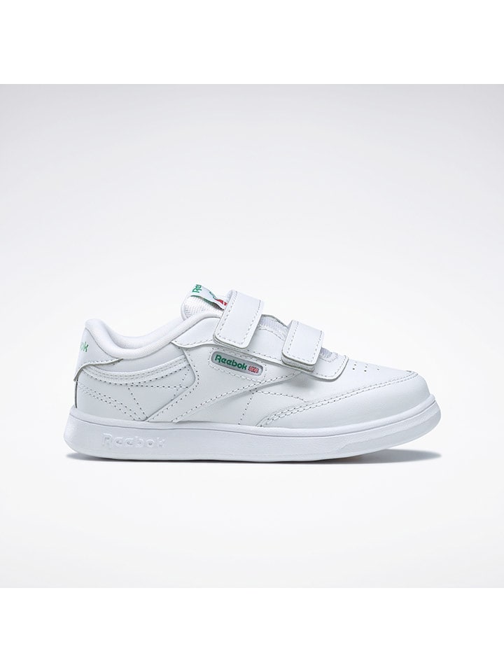 Skórzane sneakersy "Club C 2v" w kolorze białym