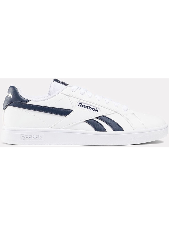 Sneakers "Court Retro" wit/donkerblauw