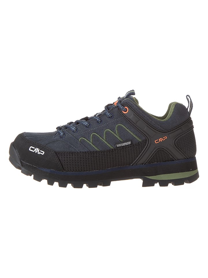 Leren trekkingschoenen "Moon Low" blauw/zwart