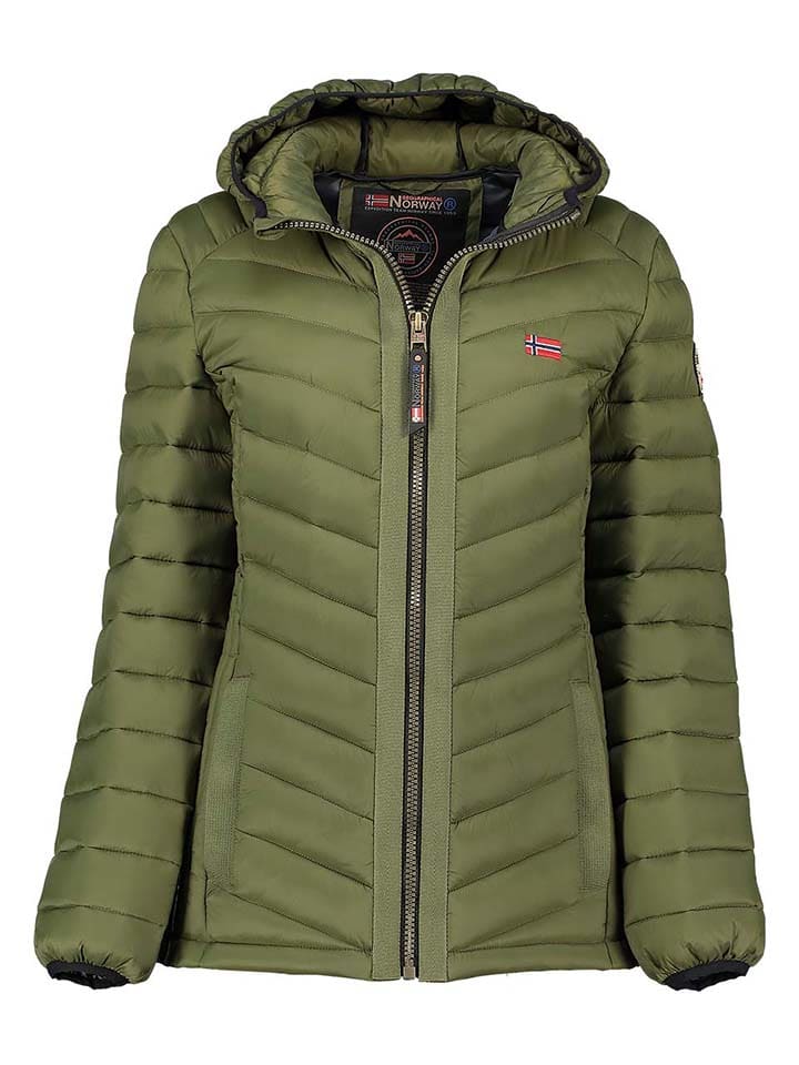 Kurtka pikowana "Carliti" w kolorze khaki