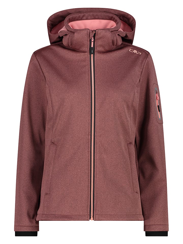 Softshelljacke in Hellbraun/ Braun