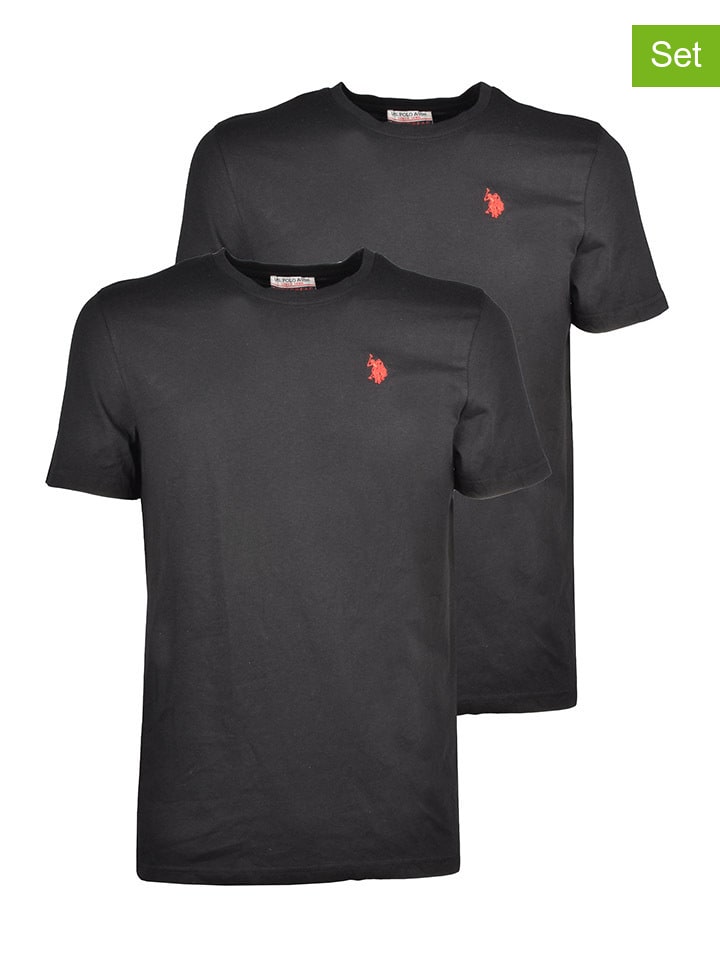 U.S. Polo Assn. 2er Set Shirts in Schwarz gunstig kaufen limango