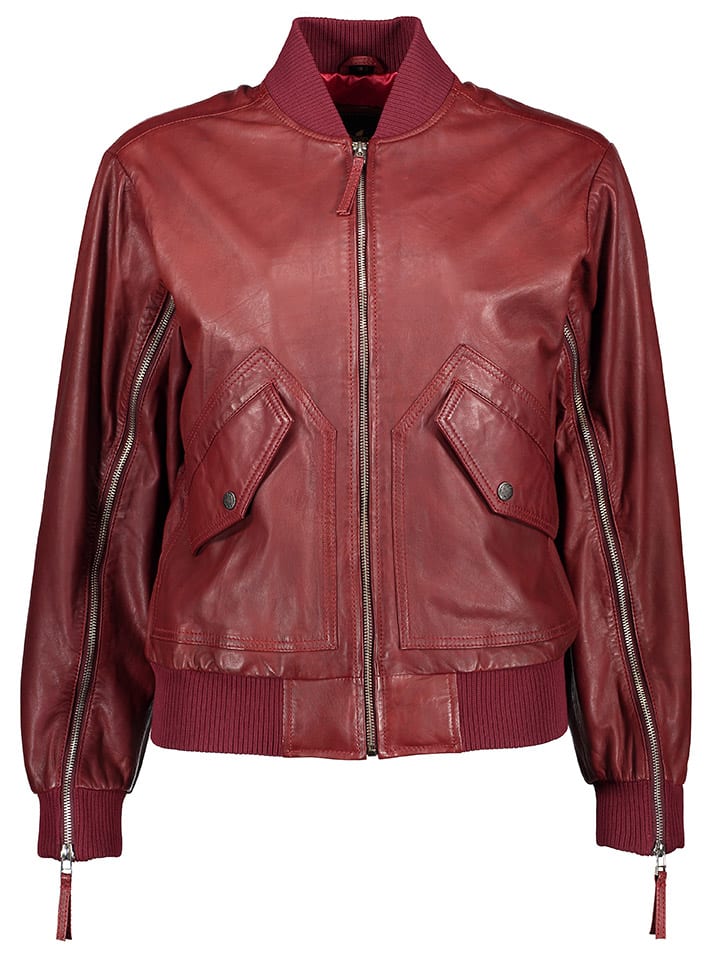 Lederjacke in Bordeaux