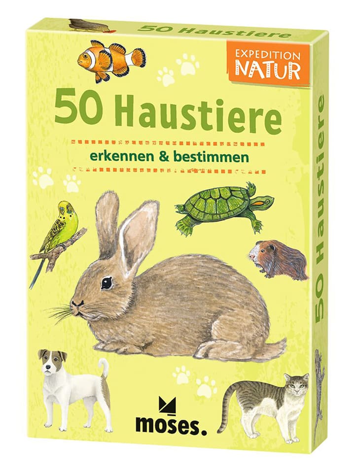 Kartenspiel "Expedition Natur 50 Haustiere" - ab 6 Jahren