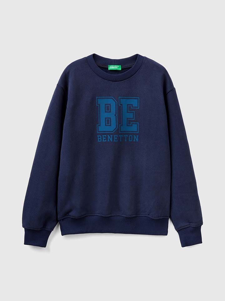 Benetton Sweatshirt donkerblauw goedkoop kopen limango