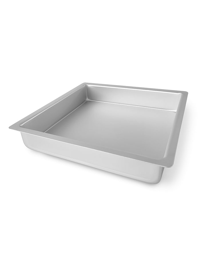 Bakblik zilverkleurig - (B)26 x (H)26 x (D)5 cm