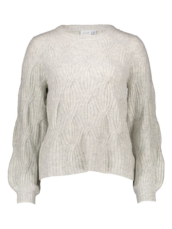 Sweter w kolorze jasnoszarym