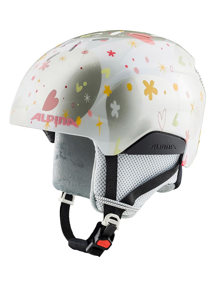 Kask narciarski "Pizi" w kolorze złoto-białym