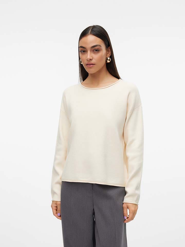 Sweter "Gold" w kolorze kremowym