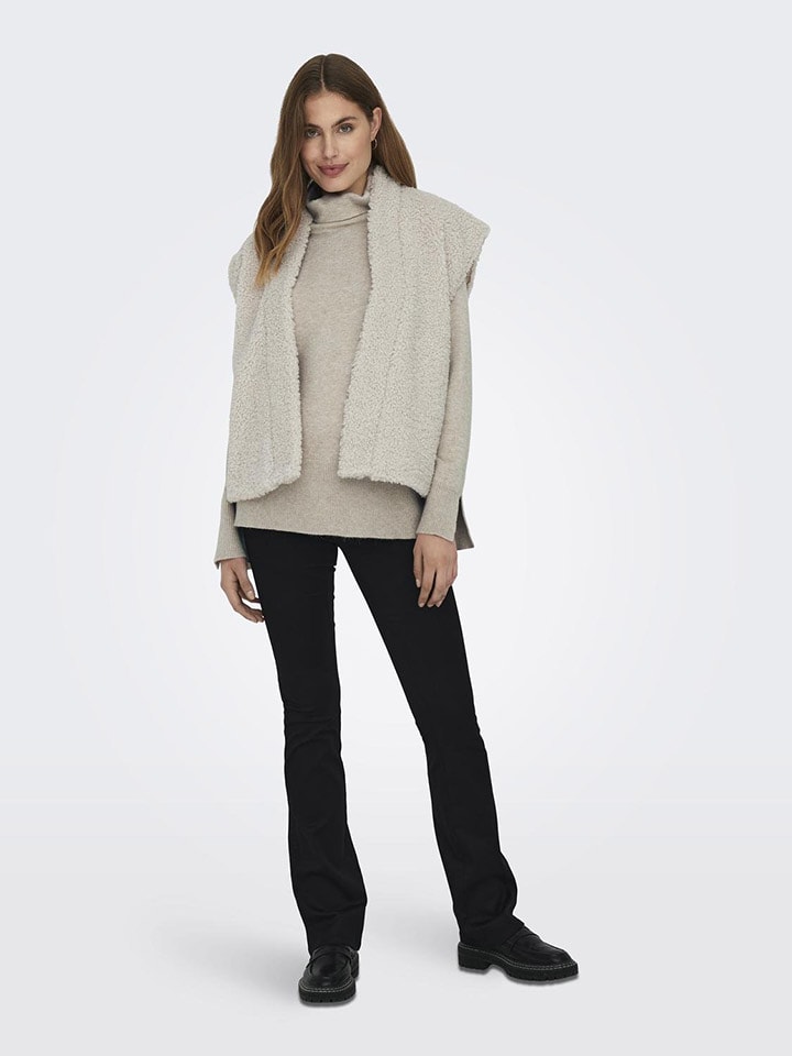 Teddyweste in Creme
