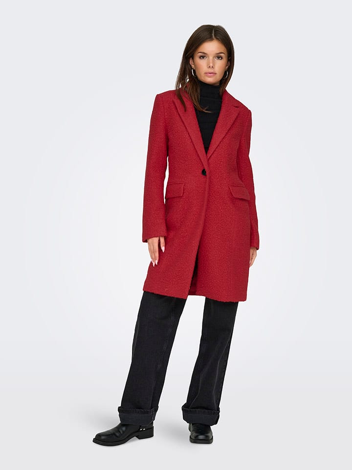 Wollmantel Comma Mantel Rot Reserved Beige Jacke Esprit Boucle