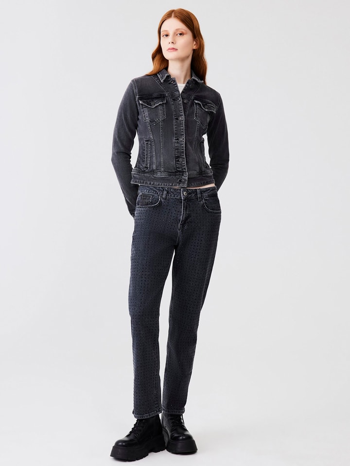 Jeans - Tapered fit - in Schwarz