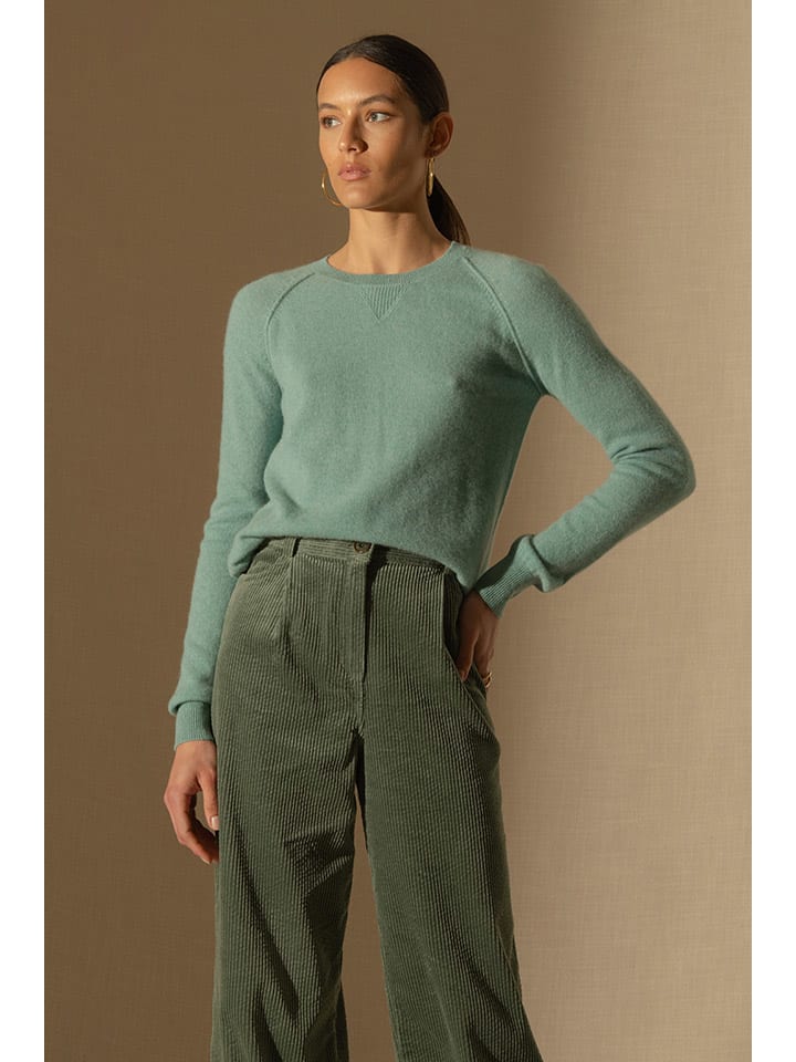 Kaschmir-Pullover in Grün