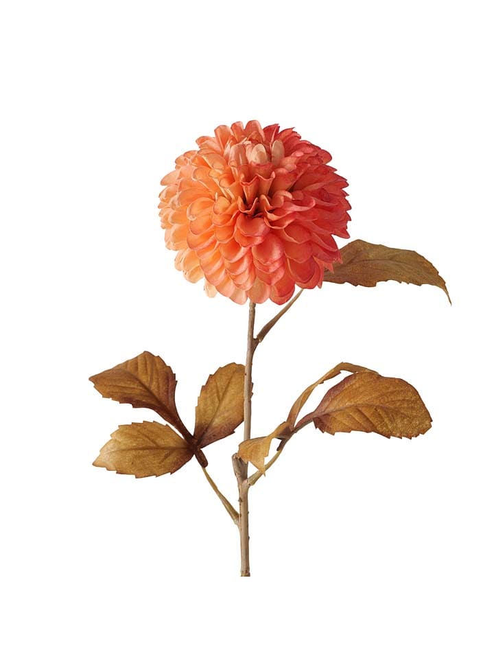 Kunstblume "Chrysantheme" in Orange - (H)10,4 cm