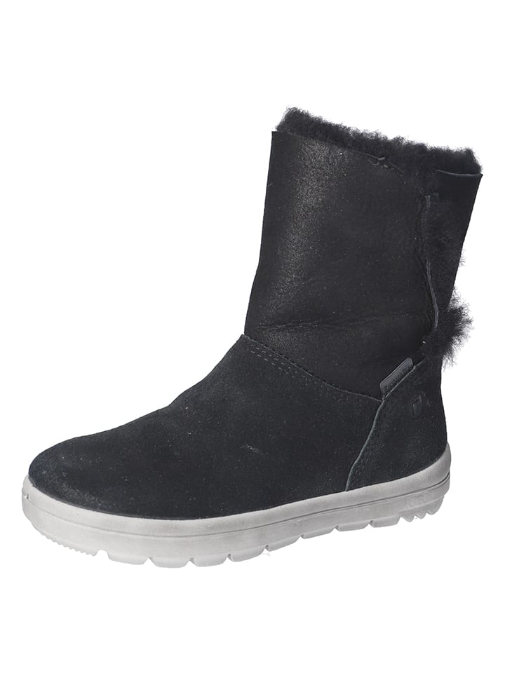 Leder-Winterboots "Nanuk" in Schwarz