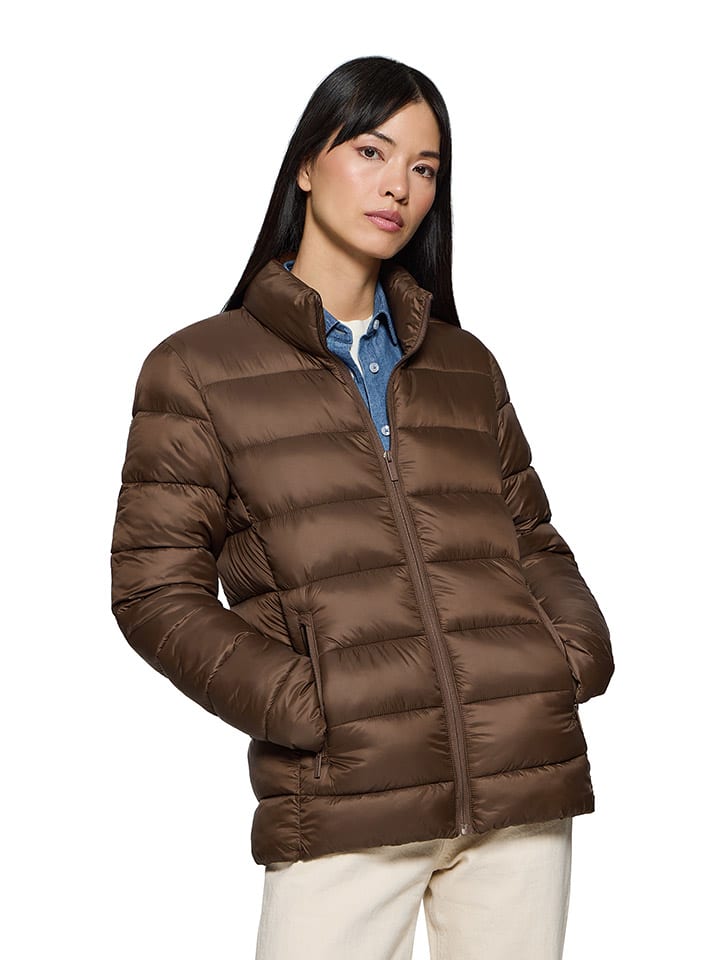 Steppjacke in Braun